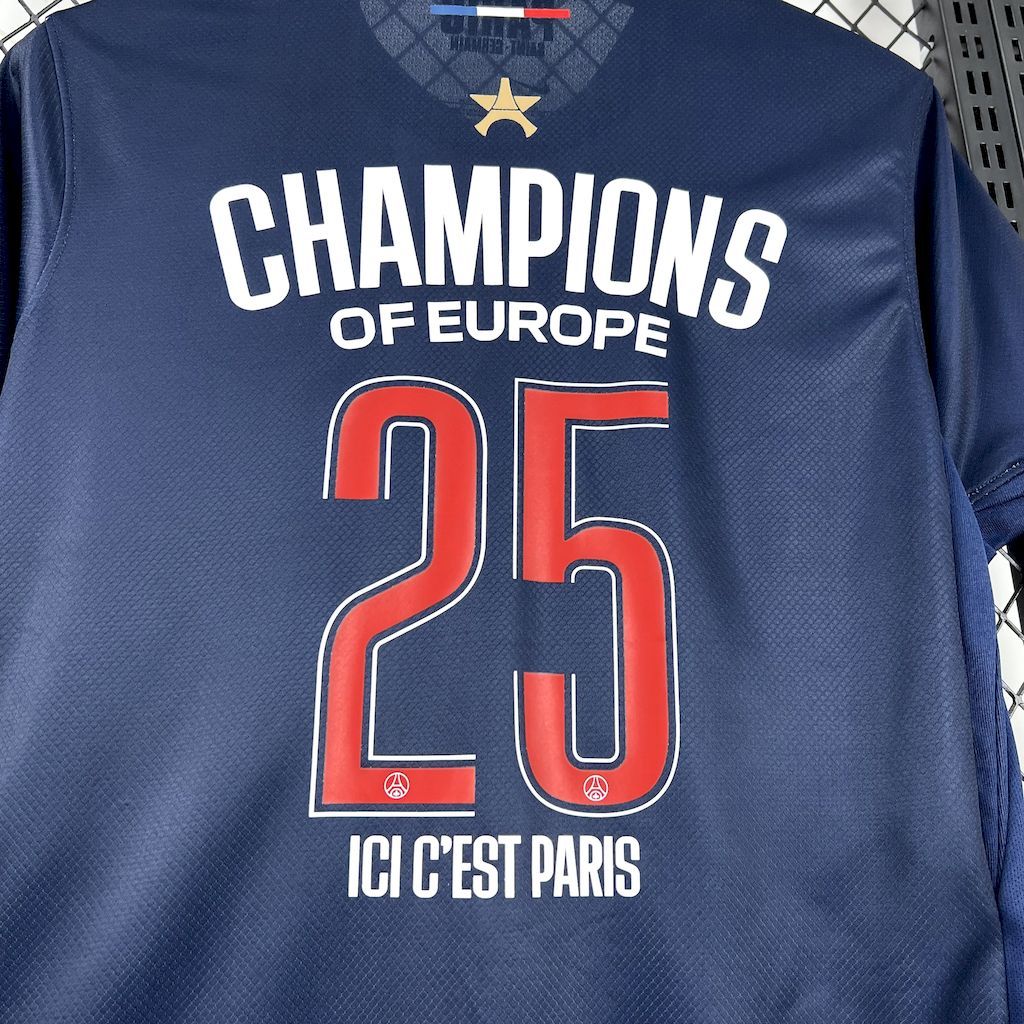 Paris Saint-Germain 202425 Home Champions League Winner Jersey