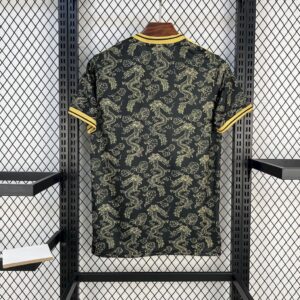 Real Madrid 2025 26 Black Golden Dragon Edition Jersey
