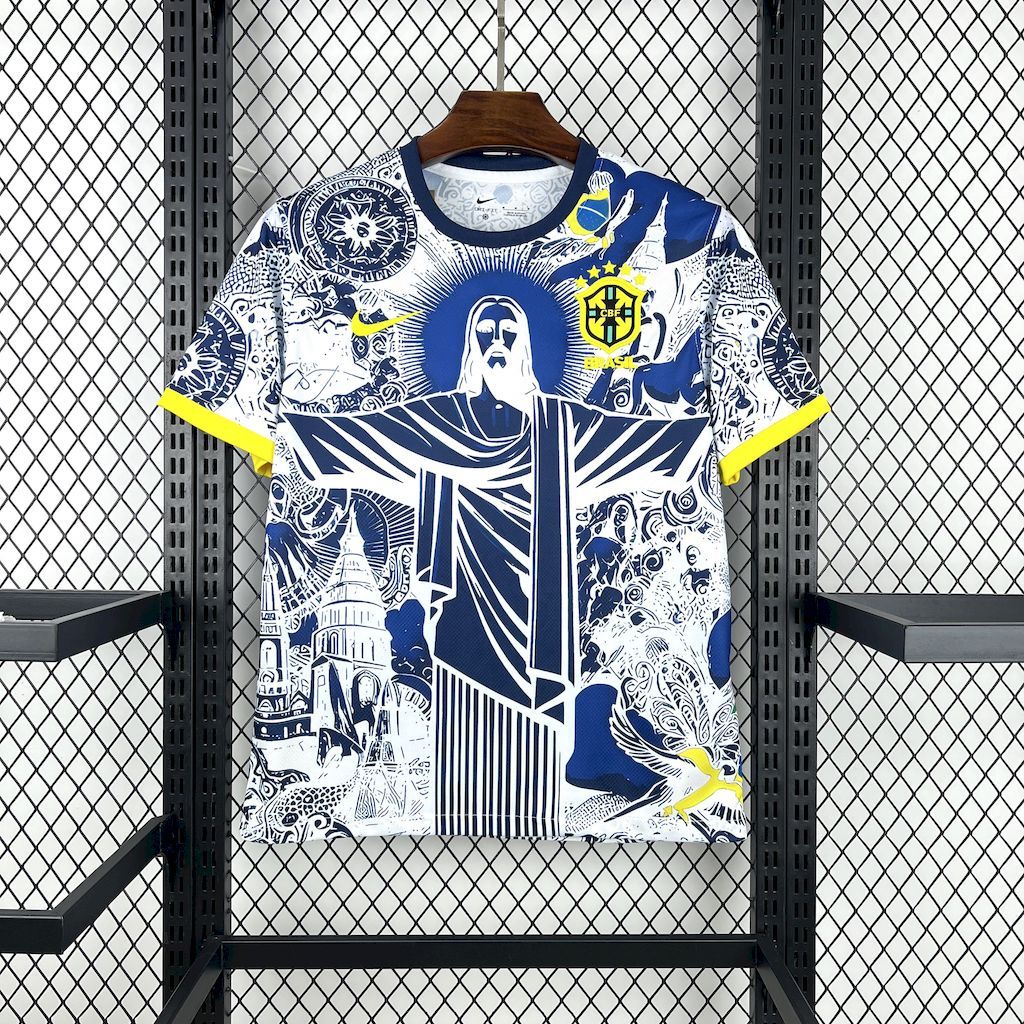 Brazil 2025-26 Blue and white Jersey