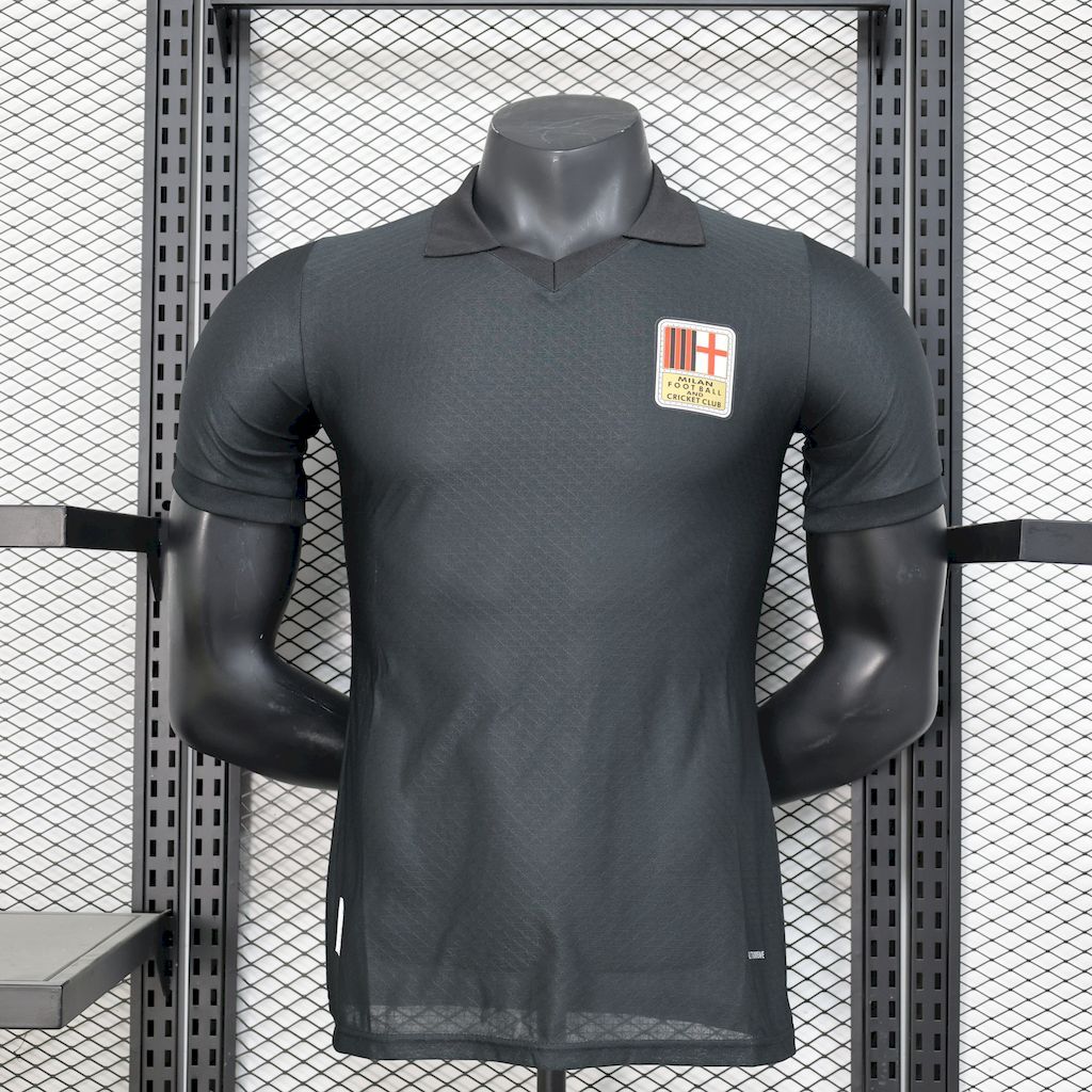 77f7ad5d0d5b433f82f3a1b1d9f26f89 AC Milan 2024-25 125th Black goalkeeper Retro Jersey Player Version
