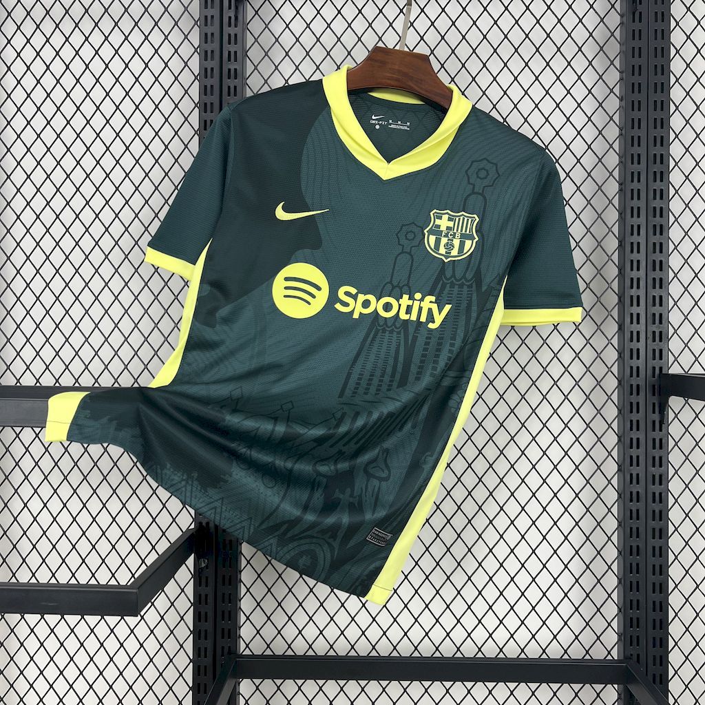 Barcelona 202425 Dark green training Jersey Barcelona 202425 Dark green training Jersey