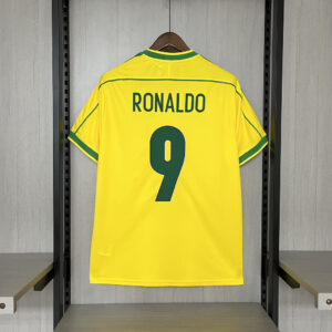 Retro Brazil 1998 Home Jersey - Image 2