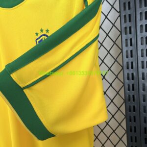 Brazil 1998 Home Retro Jersey - Image 3