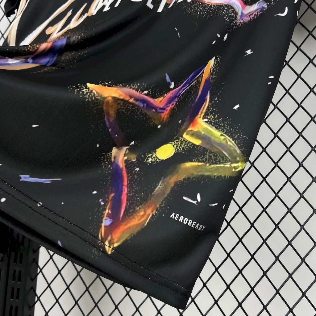7c1d9a09e67c49ec99ddd36bce1ec743 Real Madrid 2025-26 Louis Vuitton Joint Edition Black colorful version Jersey
