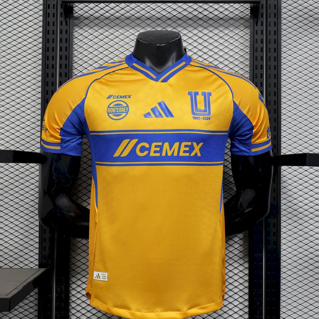 Tigres UANL 2025-26 Home Jersey Player Version Tigres UANL 2025-26 Home Jersey Player Version