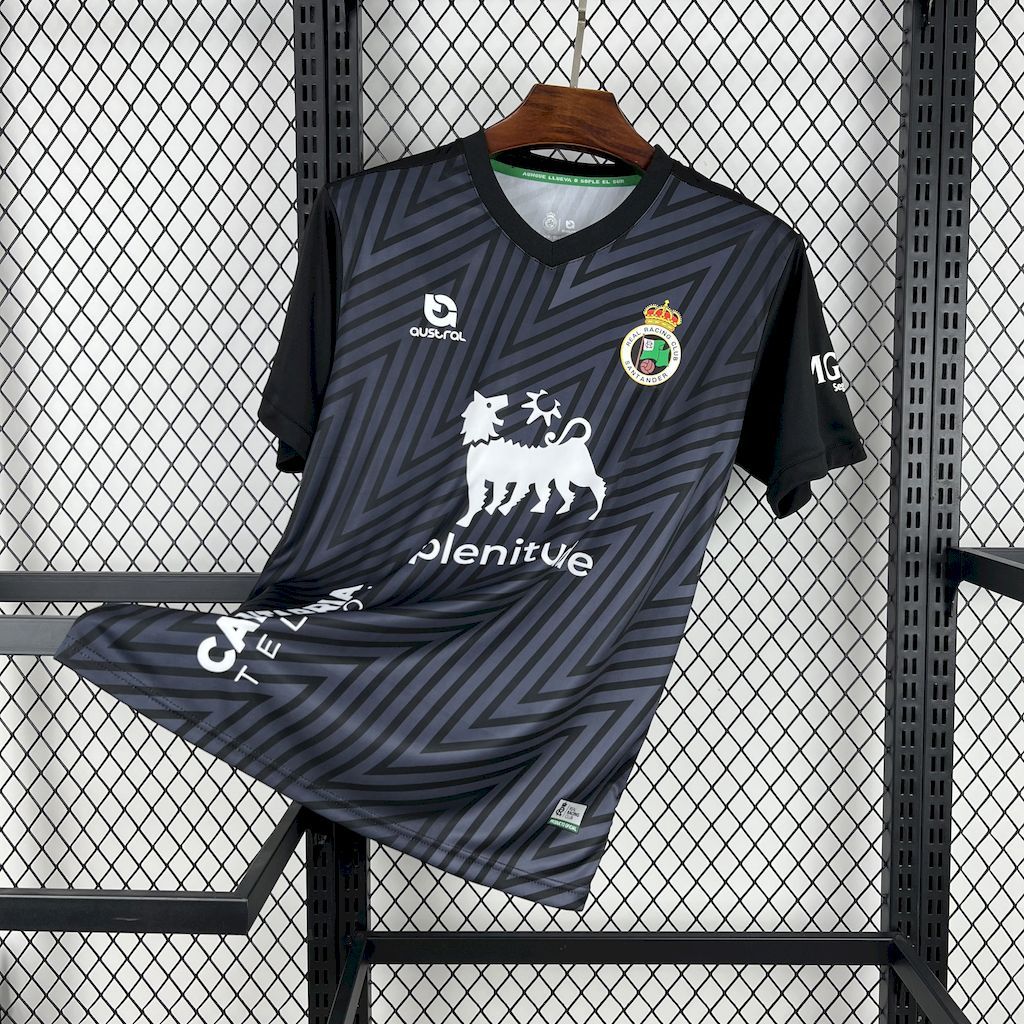 Racing de Santander 202425 Black Goalkeeper Jersey Racing de Santander 202425 Black Goalkeeper Jersey