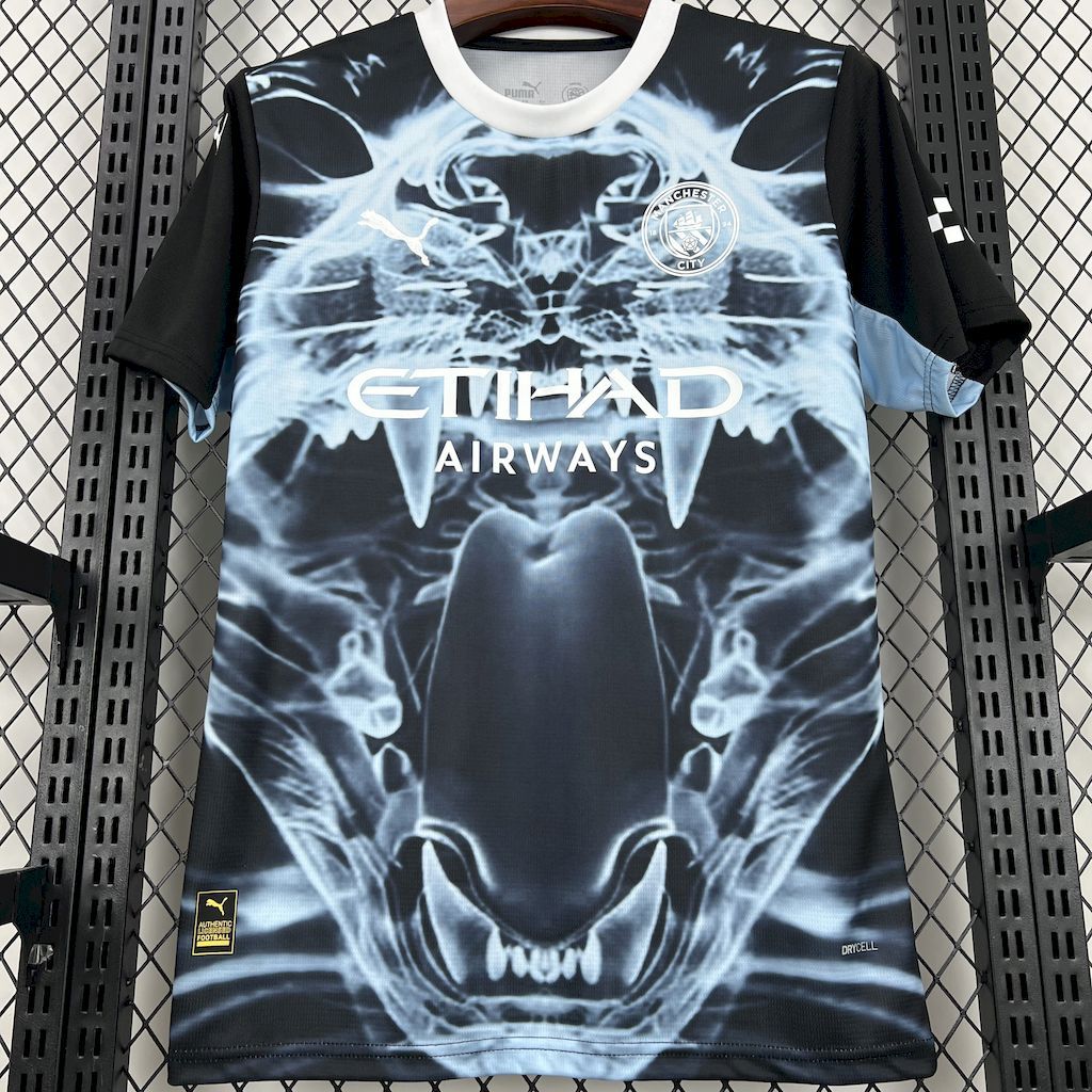 Manchester City 2025-26 Black and blue concept version Jersey