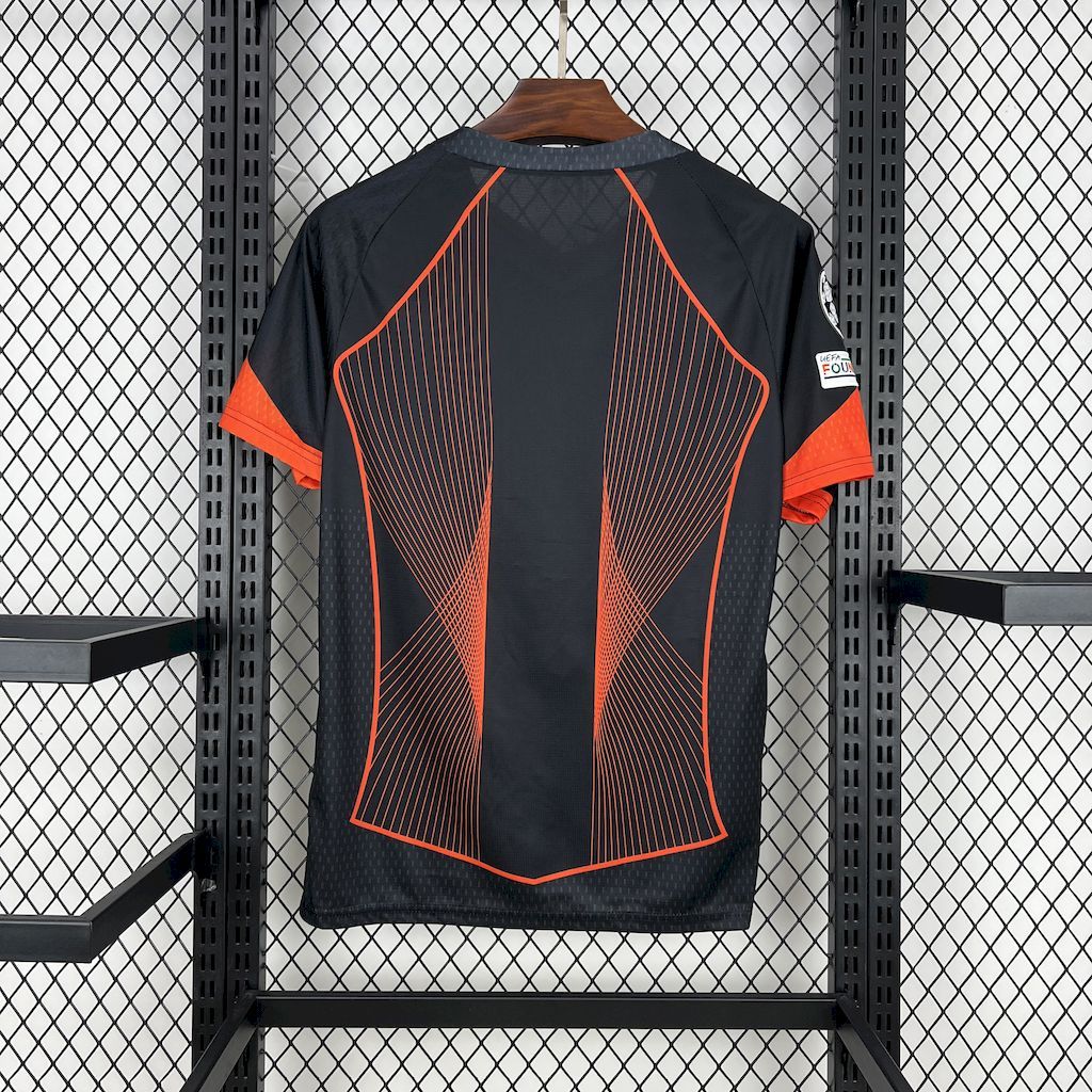 Barcelona 2025-26 black orange special edition Jersey (With Champions League)