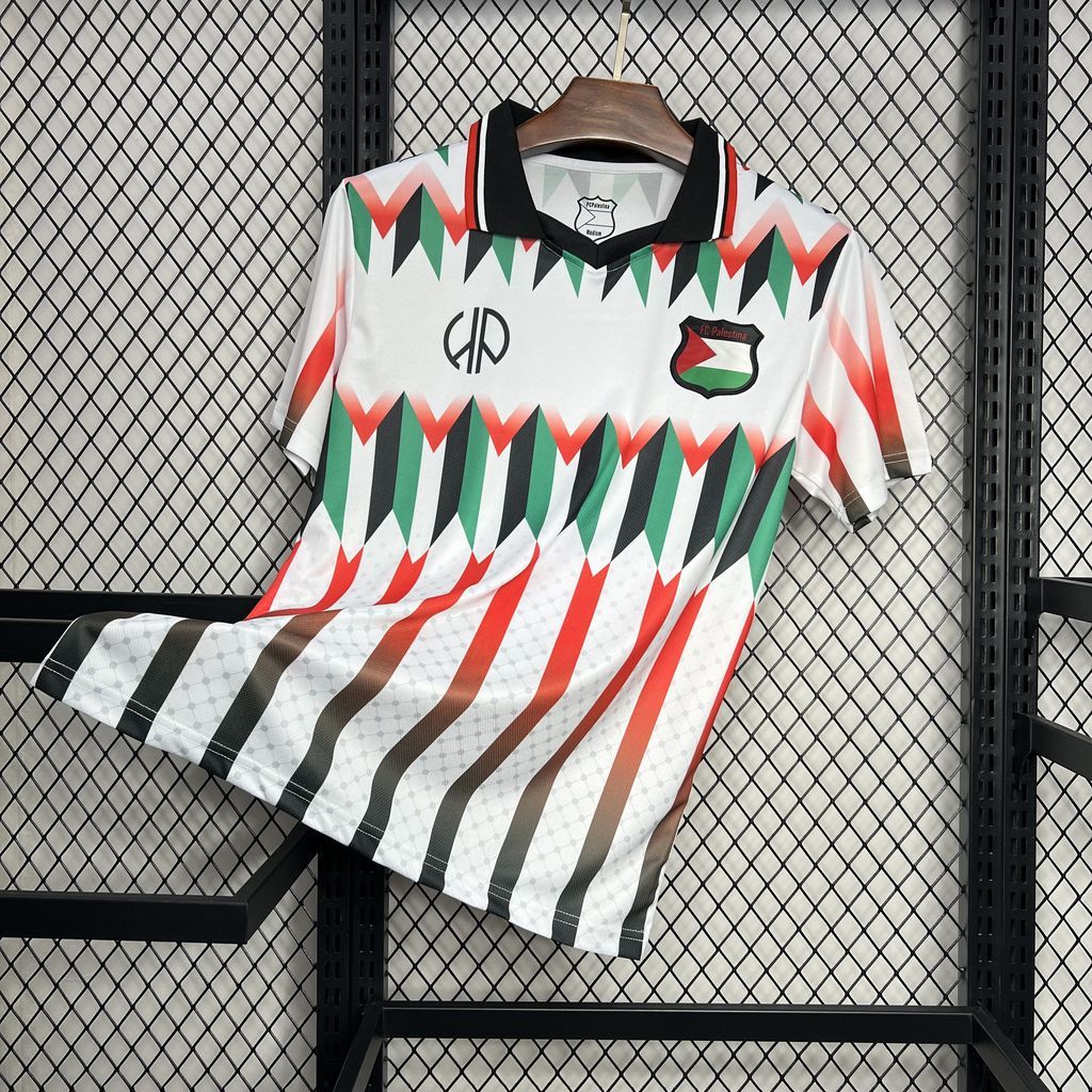 CD Palestino 2024-25 Hypepeace Joint Edition White Retro Jersey