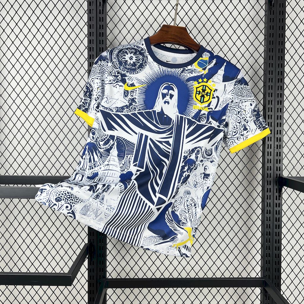 Brazil 2025-26 Blue and white Jersey