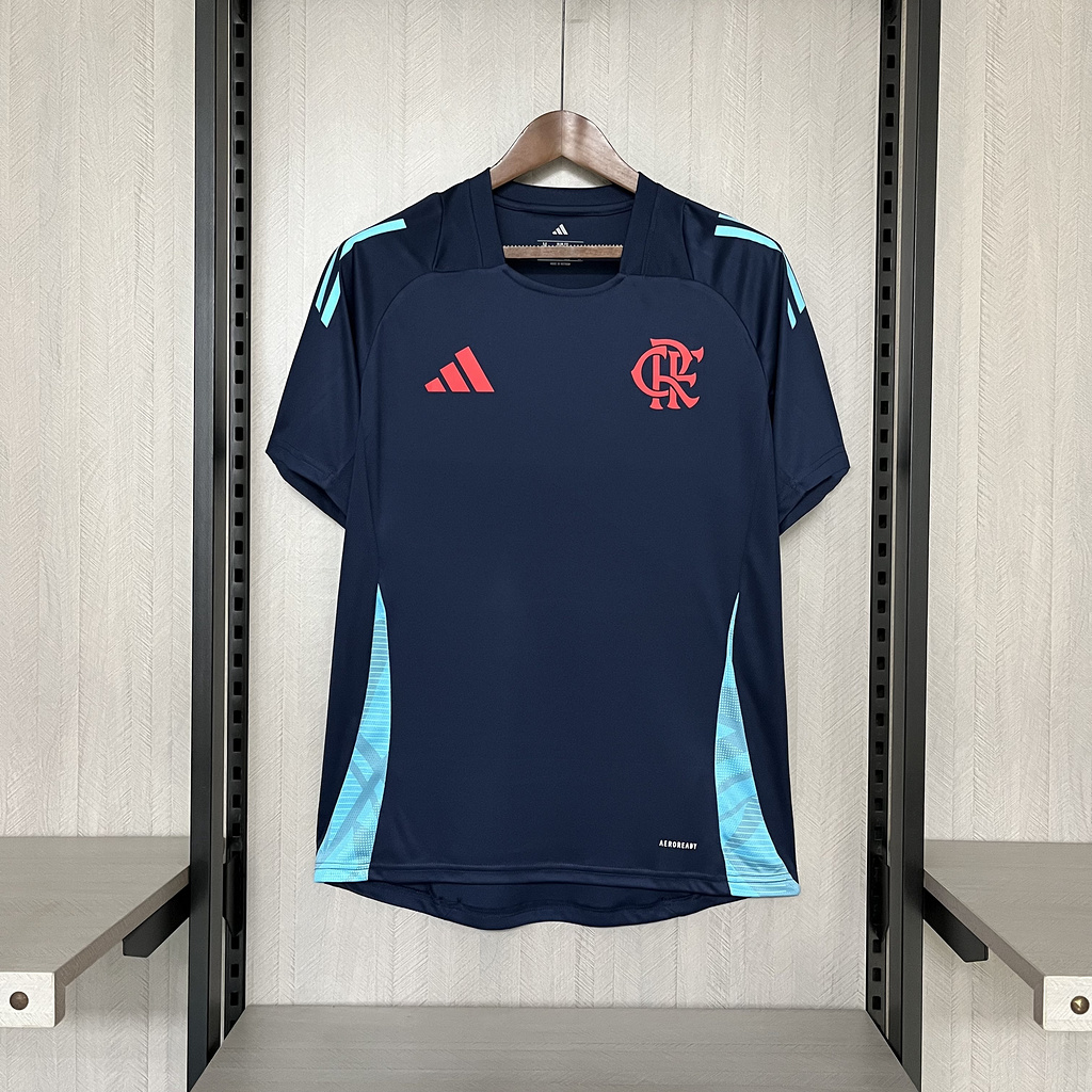 2025-26 Flamengo Training Wear Dark Blue Jersey