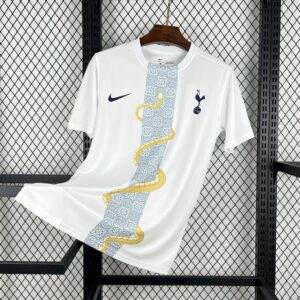 Tottenham Hotspur 2025 26 White Gold Snake Edition Jersey