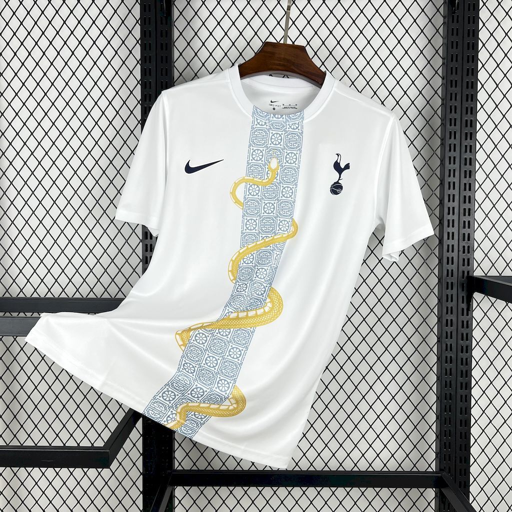 Tottenham Hotspur 2025-26 White Gold Snake Edition Jersey Tottenham Hotspur 2025-26 White Gold Snake Edition Jersey