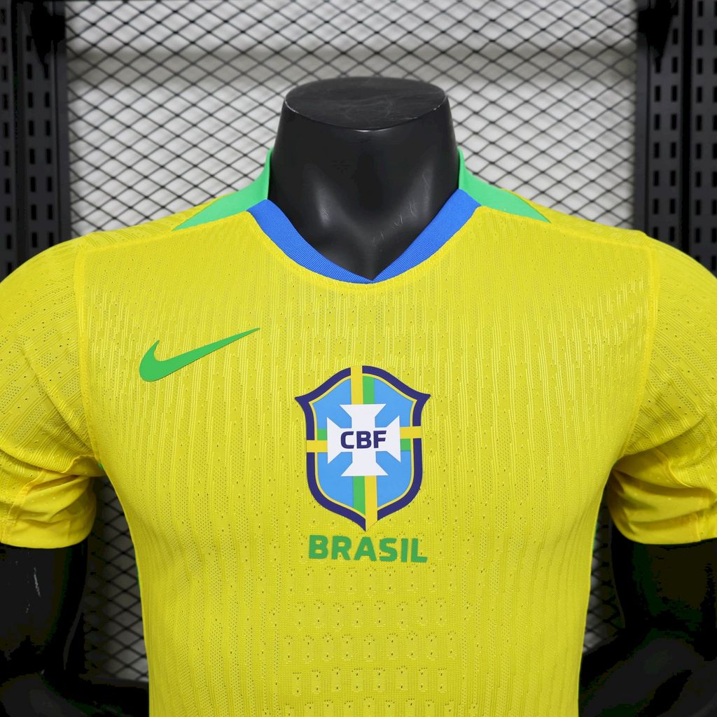 Brazil 2025-26 Home Jersey Player Version