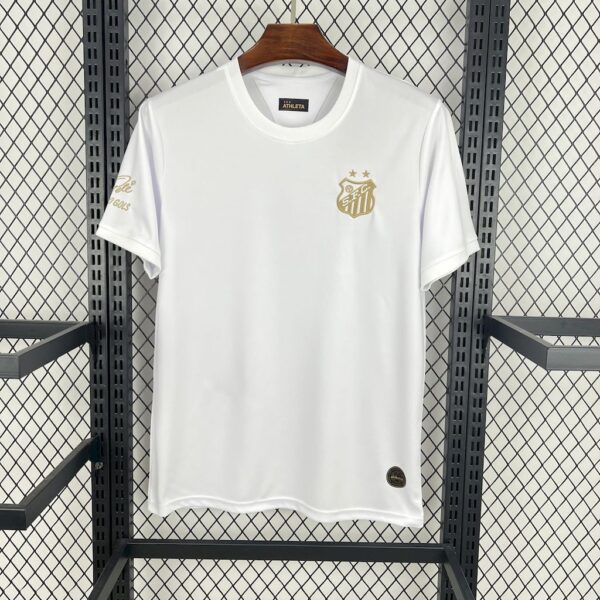 Santos 2025 26 Pele 1.000 GOLS White Jersey