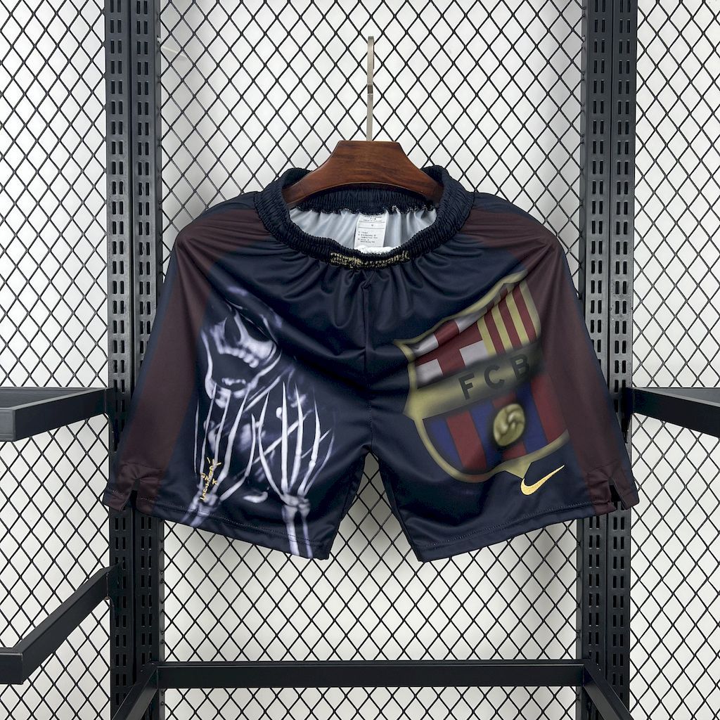 Barcelona 2000-01 Home Retro Skeleton Shorts