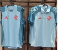 2025-26 Flamengo POLO Light Blue Jersey