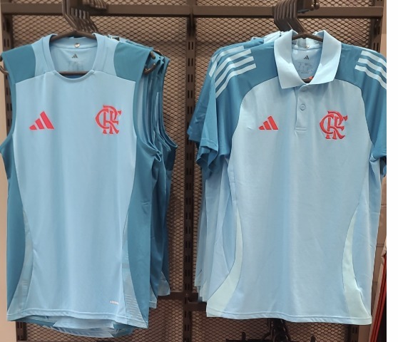 2025-26 Flamengo POLO Light Blue Jersey