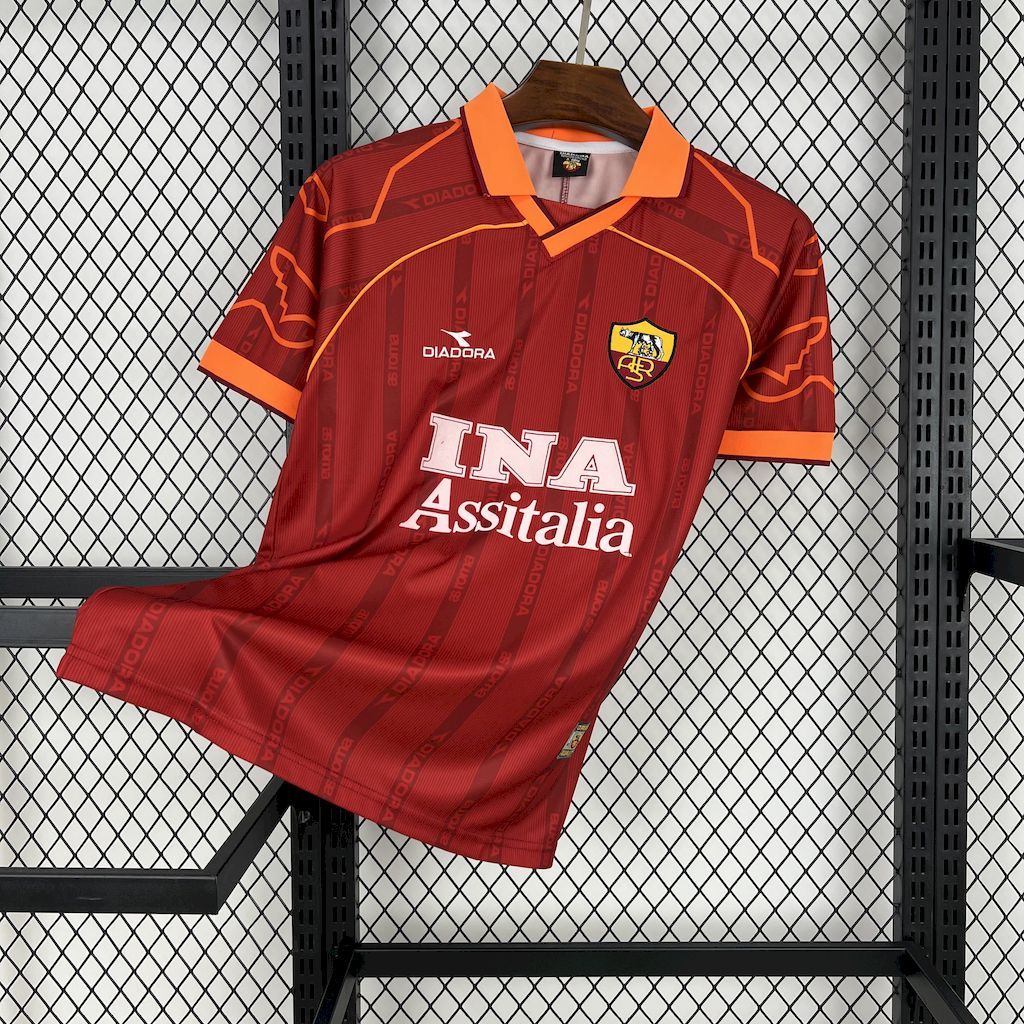 AS Roma 1999-00 Home Retro Jersey AS Roma 1999-00 Home Retro Jersey