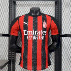 AC Milan 2025-26 Home Jersey Player Version