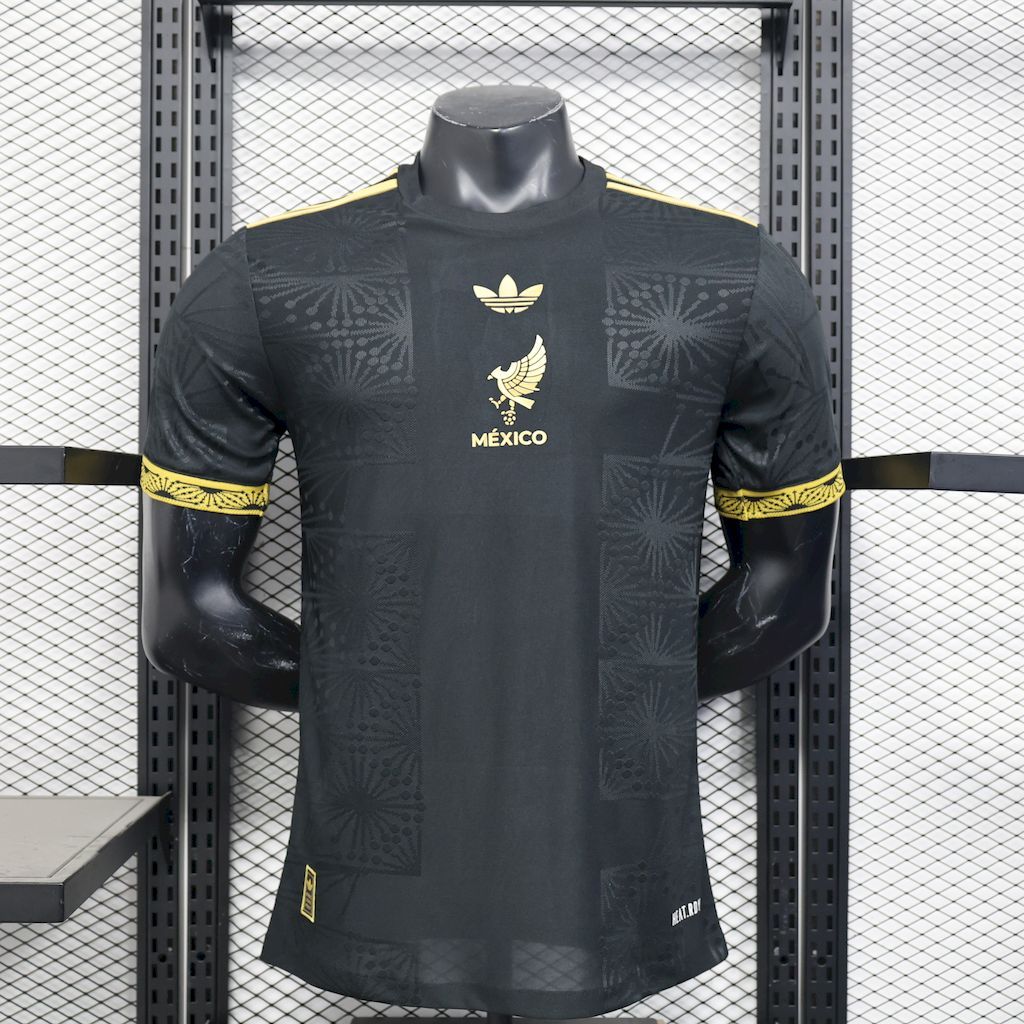 Mexico 2025-26 Gold- Black Jersey Player Version
