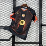 Barcelona 2025-26 black orange special edition Jersey (With Champions League)