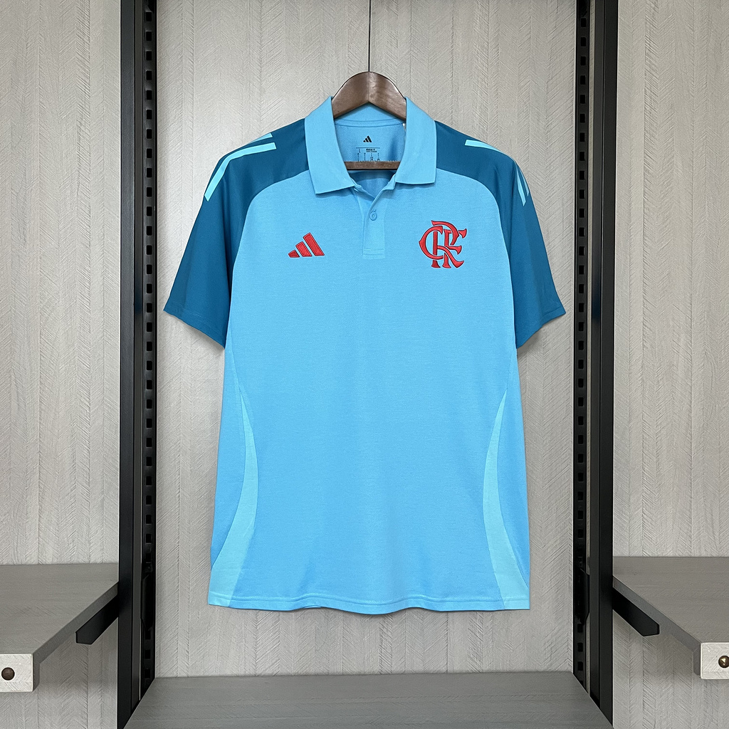 2025-26 Flamengo POLO Light Blue Jersey
