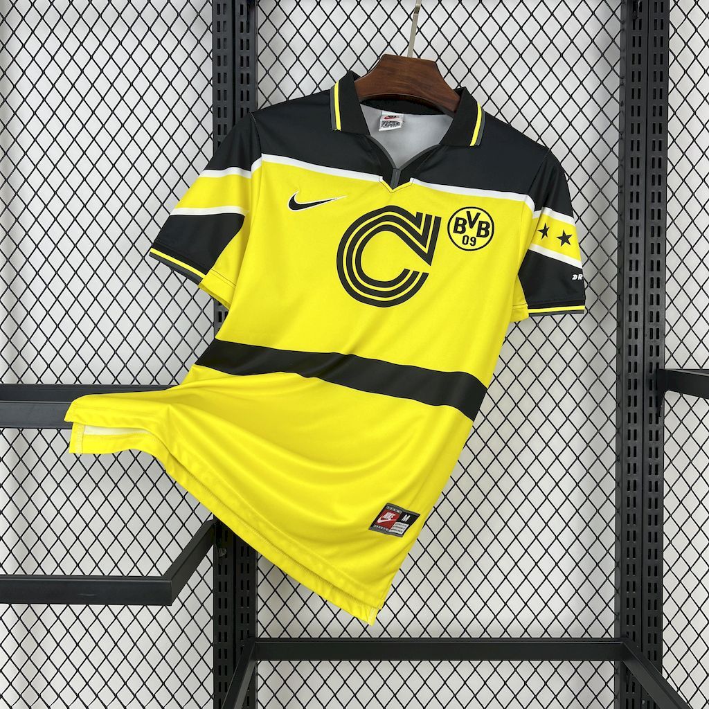 Borussia Dortmund 1996-97 Home Retro Jersey Borussia Dortmund 1996-97 Home Retro Jersey