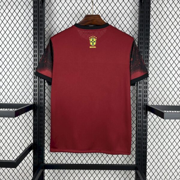 Brazil 2025 26 Jordan Black and Red Special Edition Jersey