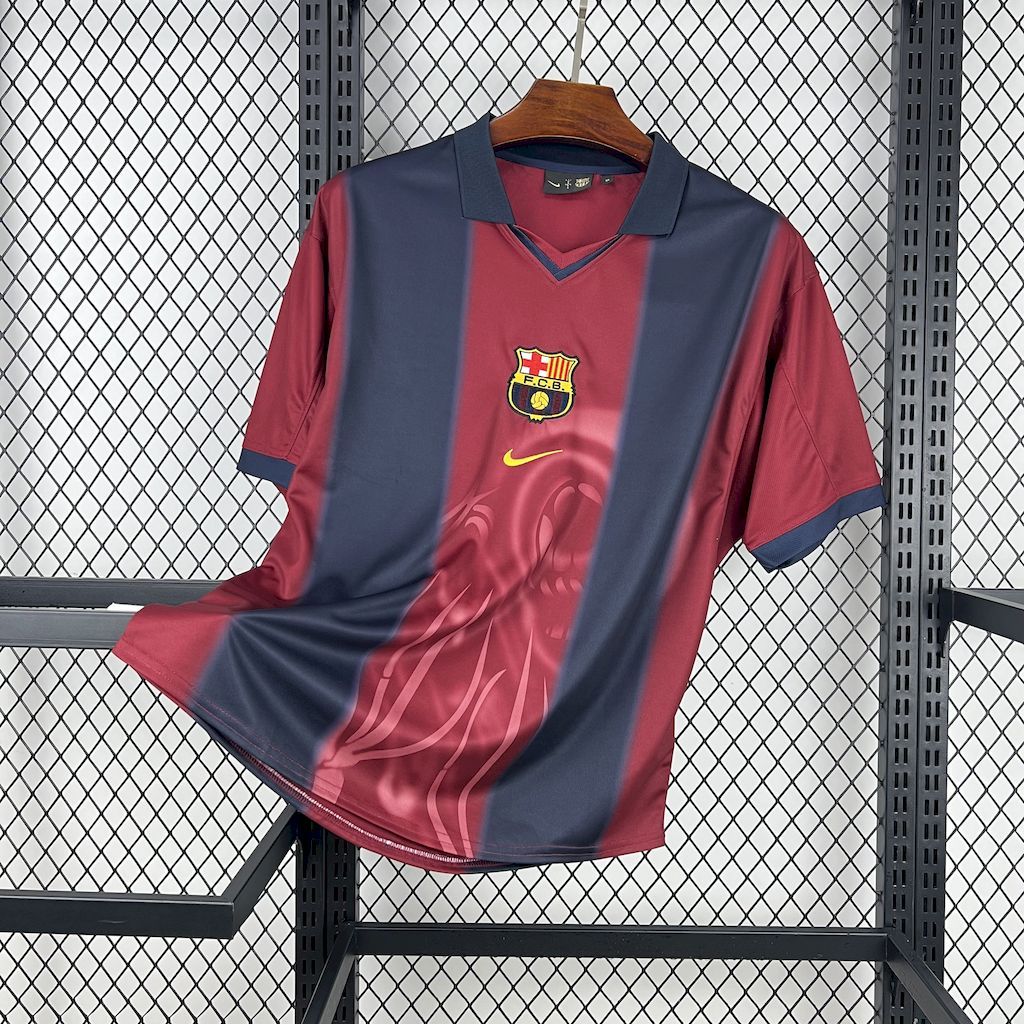 Barcelona 2000-01 Home Retro Skeleton Jersey