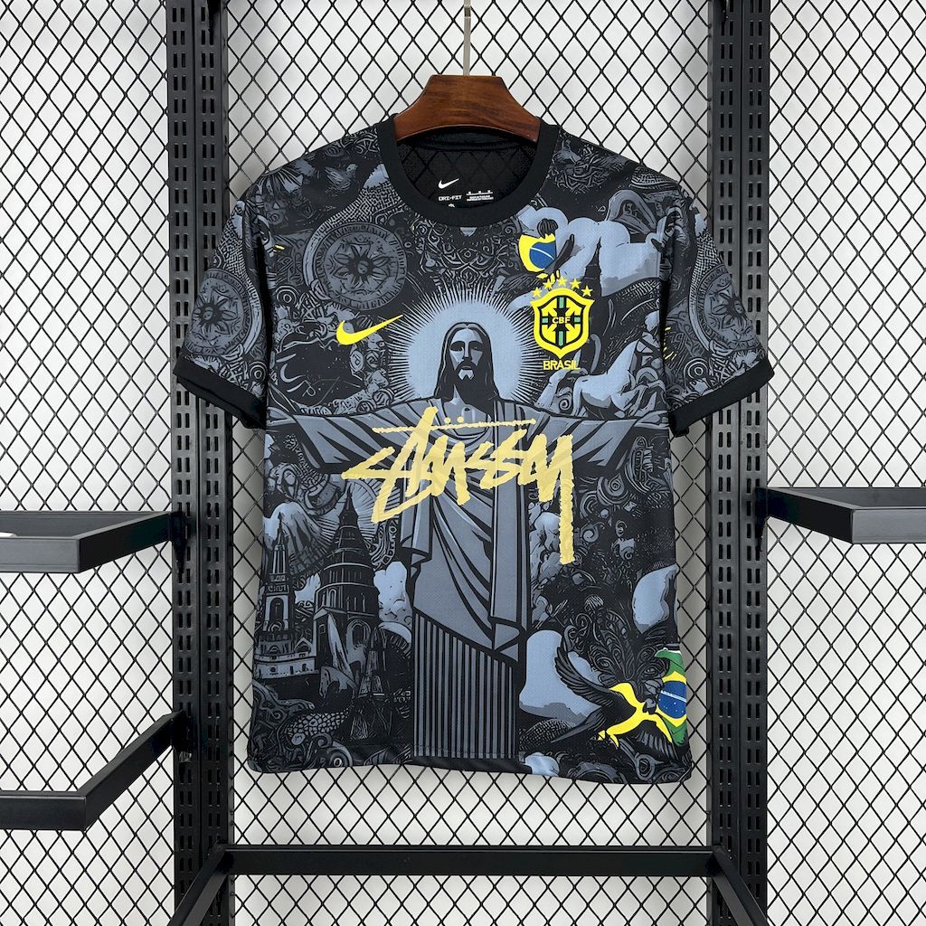 c3ade9bbe9c941588c59c6347d3df4b5 Brazil 202425 X STUSSY Jersey