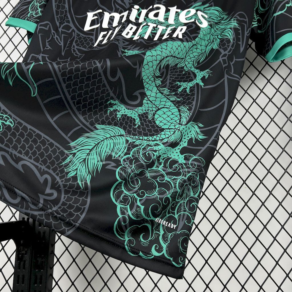 Real Madrid 2025-26 Green and Black Dragon Special Edition Jersey