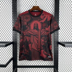 Brazil 2025 26 Jordan Black and Red Special Edition Jersey