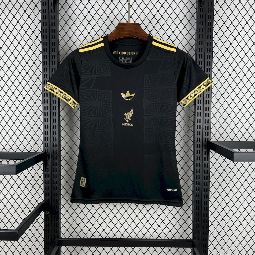 Mexico 2025-26 Gold- Black Womens Jersey Mexico 2025-26 Gold- Black Womens Jersey