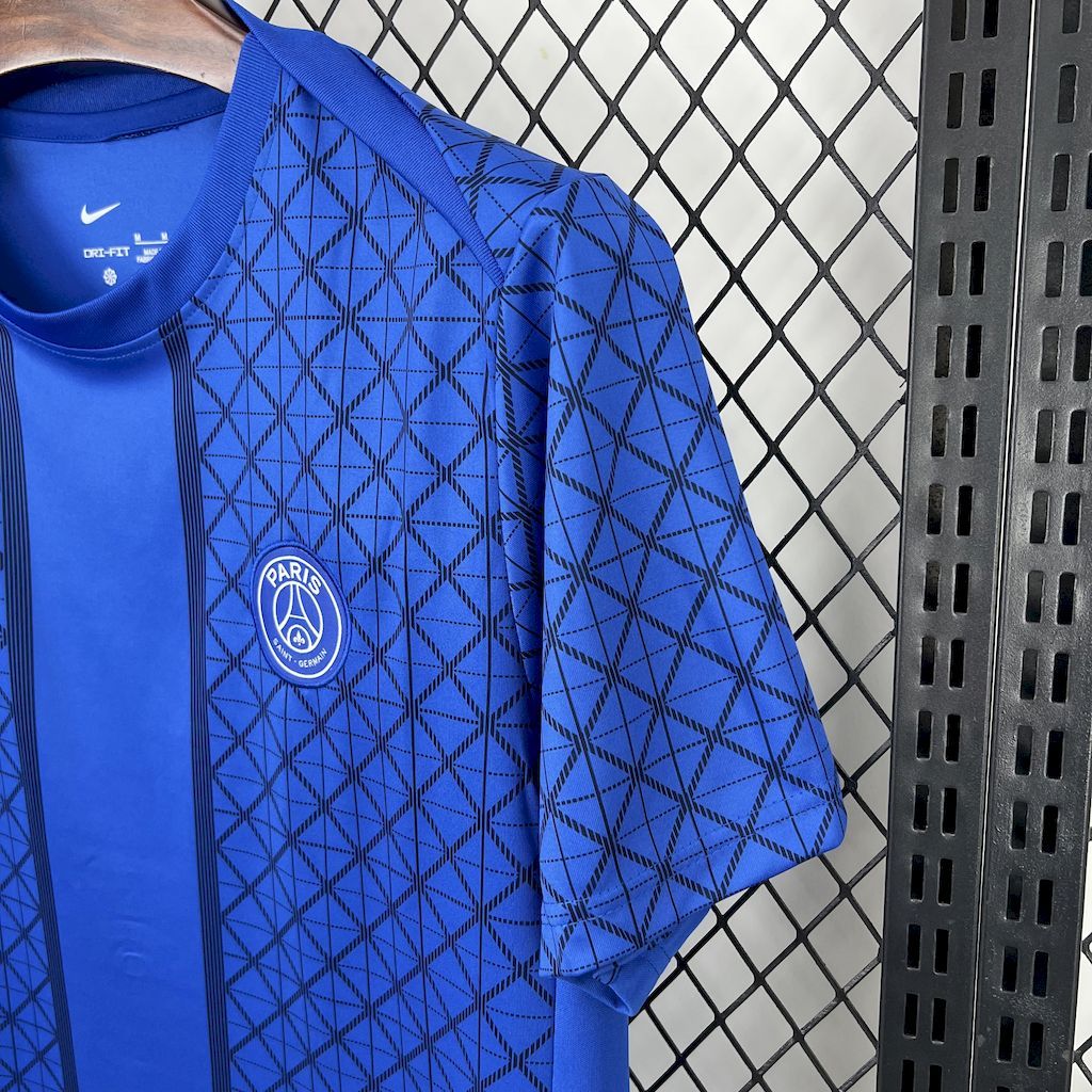 c80975aef78c468c9ef419bde528d06e Paris Saint-Germain 2025-26 Pre-match training blue Jersey