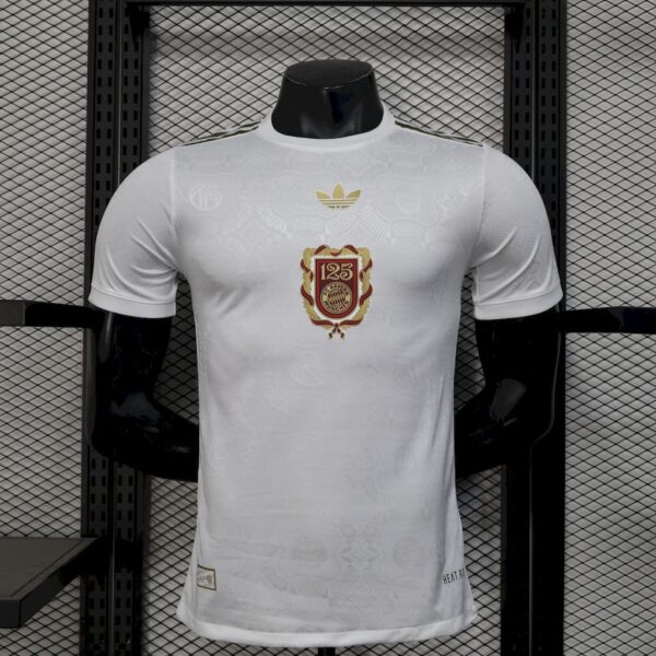Bayern Munich 202425 Anniversary Tee - White Jersey Player Version - Image 3