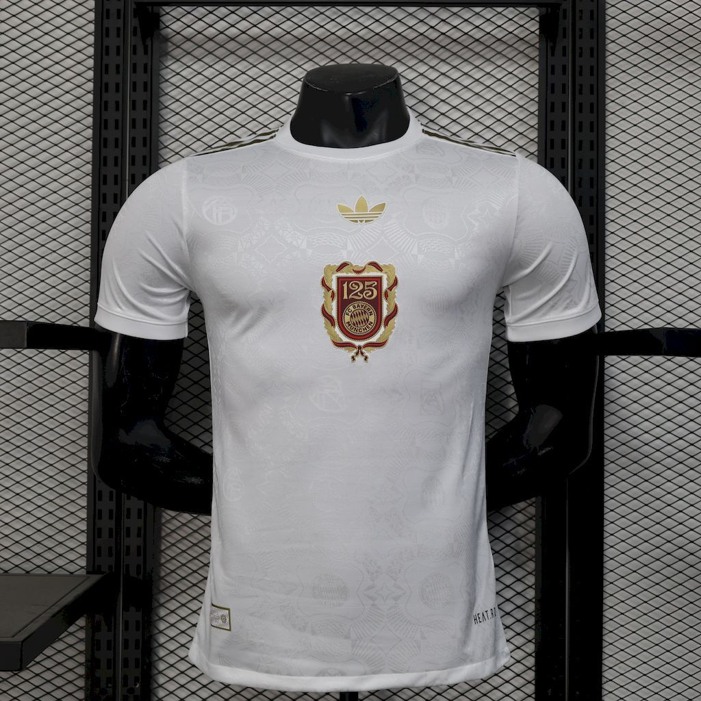 c80d9f4a073648d4b36e04111c0eb37f Bayern Munich 202425 Anniversary Tee - White Jersey Player Version