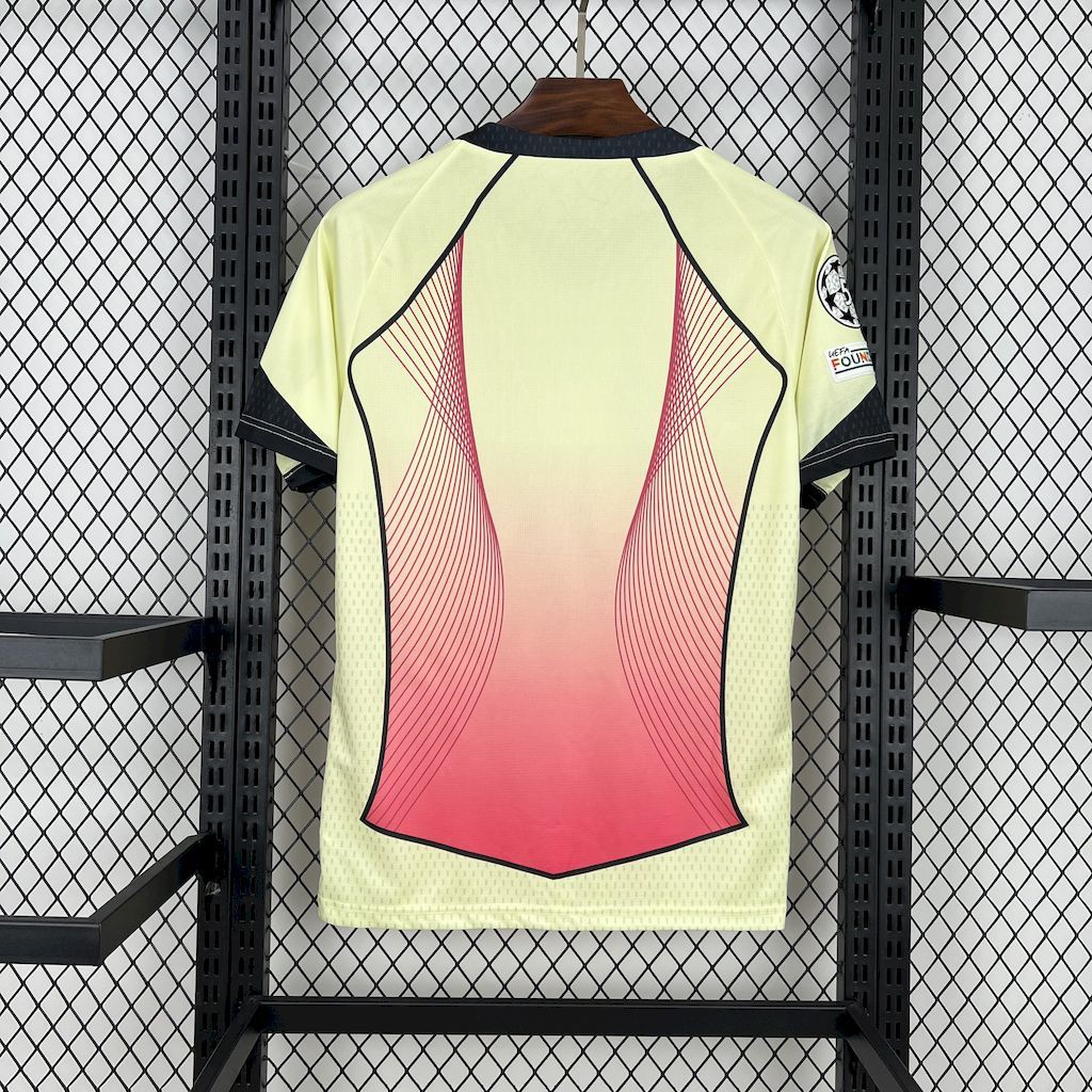Barcelona 2025-26 yellow pink special edition Jersey (With Champions League)