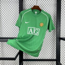 Manchester United 2007-08 Green Goalkeeper Retro Jersey
