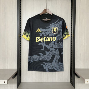 2025 26 Aston Villa Black Jersey