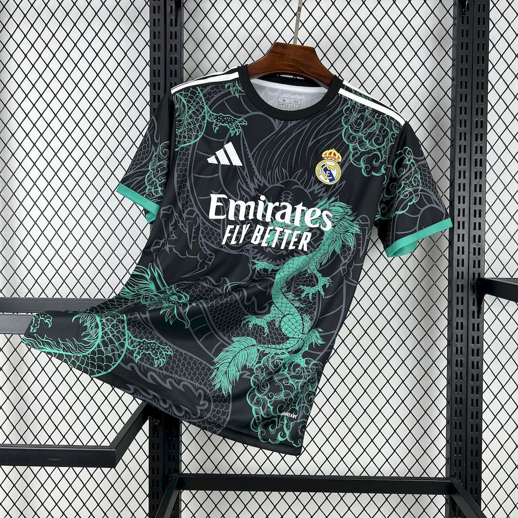 Real Madrid 2025-26 Green and Black Dragon Special Edition Jersey