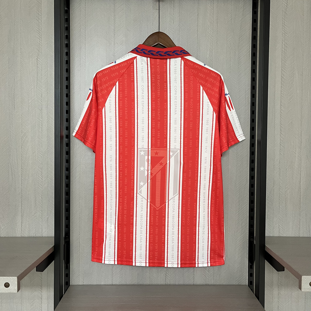 d13a0d4755fd425fa1317cf8880a28a0 Retro Atletico Madrid 1994-95 home jersey