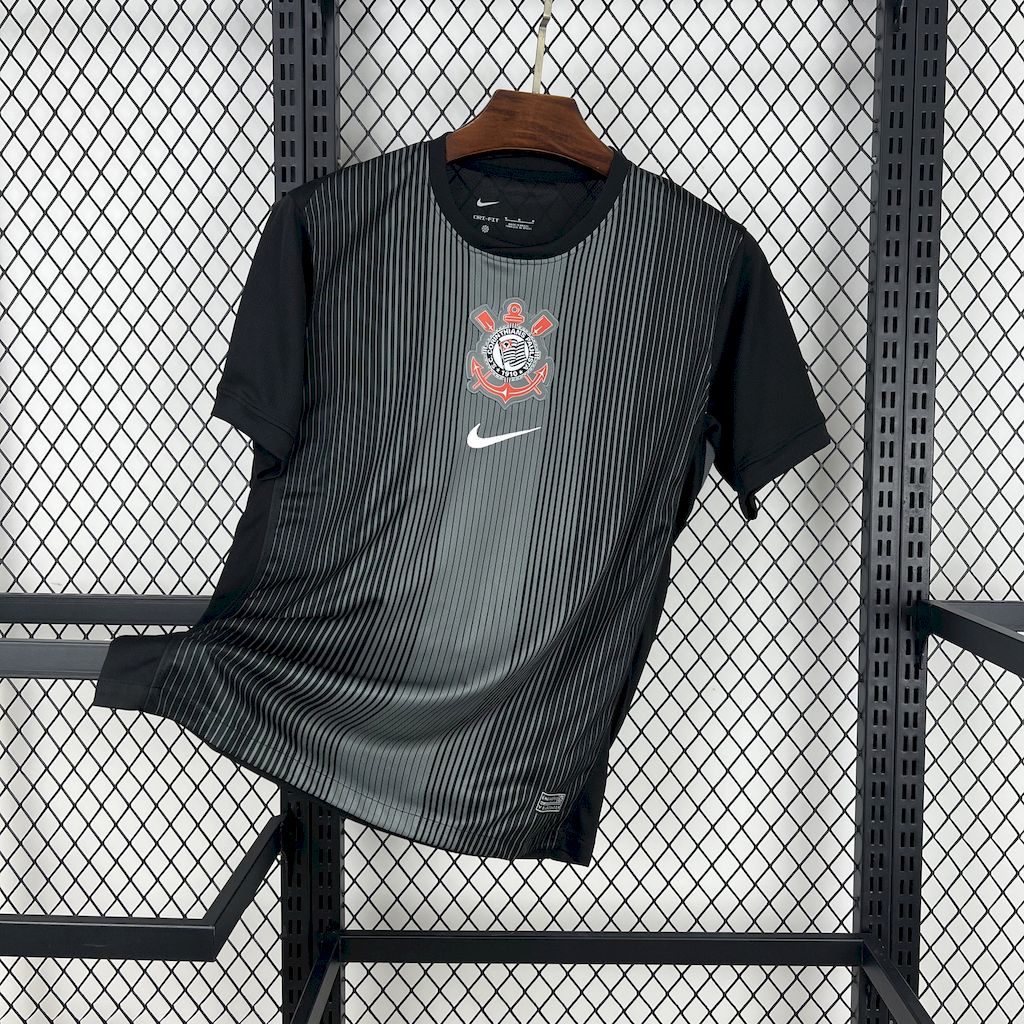 Corinthians 2025-26 Black goalkeeper Jersey Corinthians 2025-26 Black goalkeeper Jersey