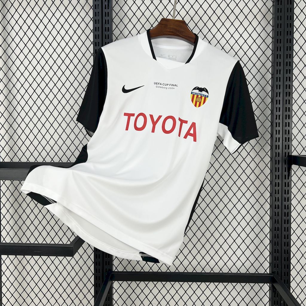 Valencia CF 2003-04 UEFA Cup Final Home Retro Jersey