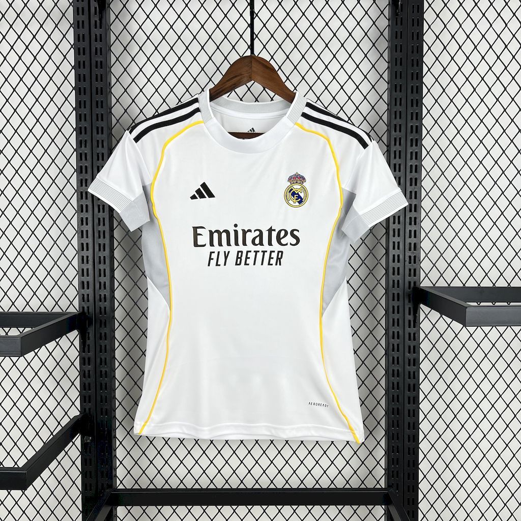 Real Madrid 2025-26 Home Womens Jersey
