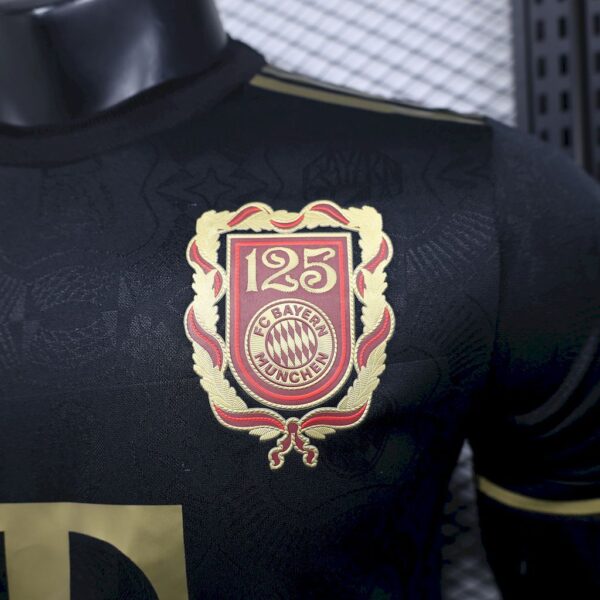 Bayern Munich 202425 125 Anniversary Black Jersey Player Version - Image 2