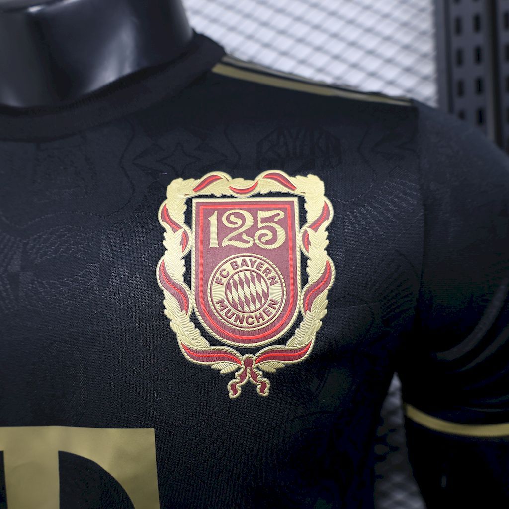 daca3701da8b4e2bb2c705877e631bf8 Bayern Munich 202425 125 Anniversary Black Jersey Player Version