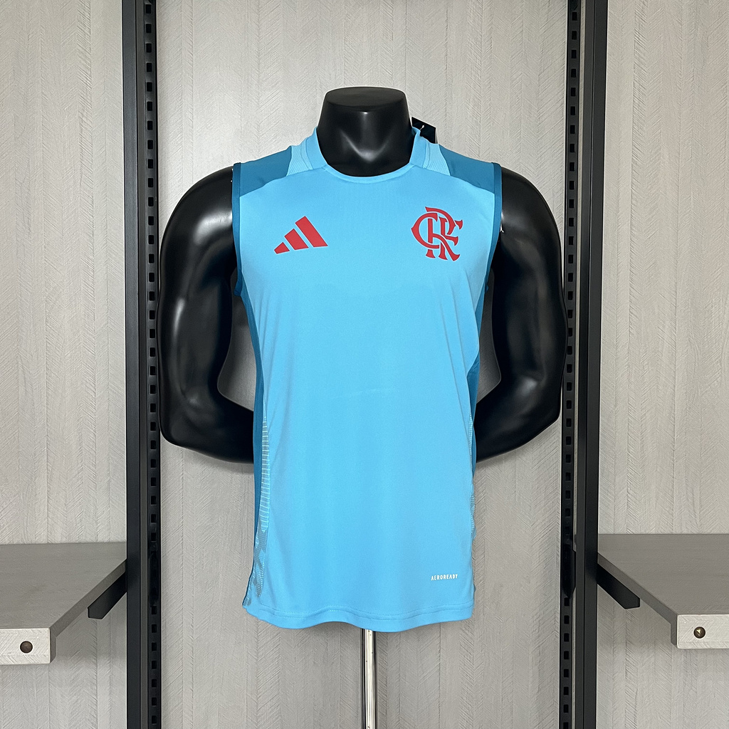 Vest 2025-26 Flamengo Training Wear Light Blue Jersey