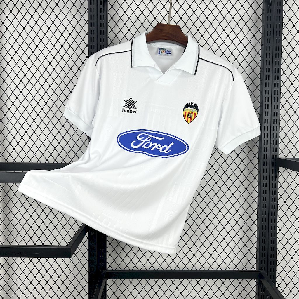 Valencia CF 1996-97 Home Retro Jersey