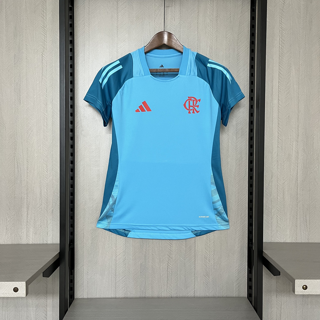 Women' 2025-26 Flamengo Training Jersey Light Blue Jersey